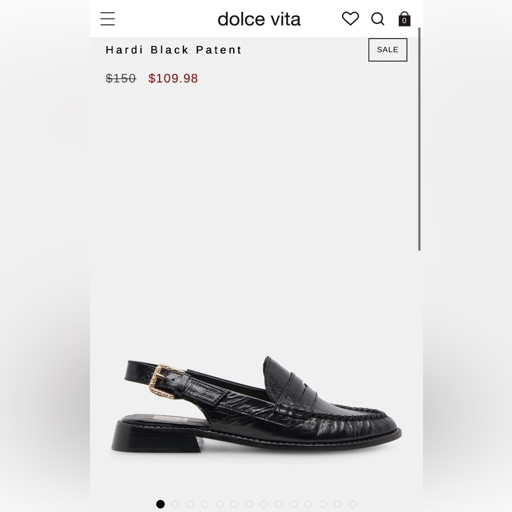 Dolce Vita - Hardi Black Patent Slingback Loafers